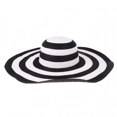  Beach Hat Lady Derby Cap Wide Brim Floppy Fold Summer Sun Straw Hats  eb-54298698